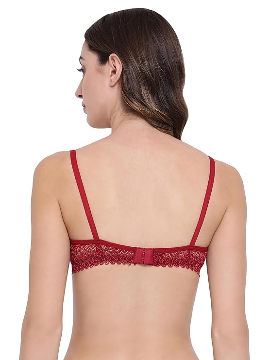 Lace Bralette – Unlined Non-Padded Bra for Natural Support - Net Bra