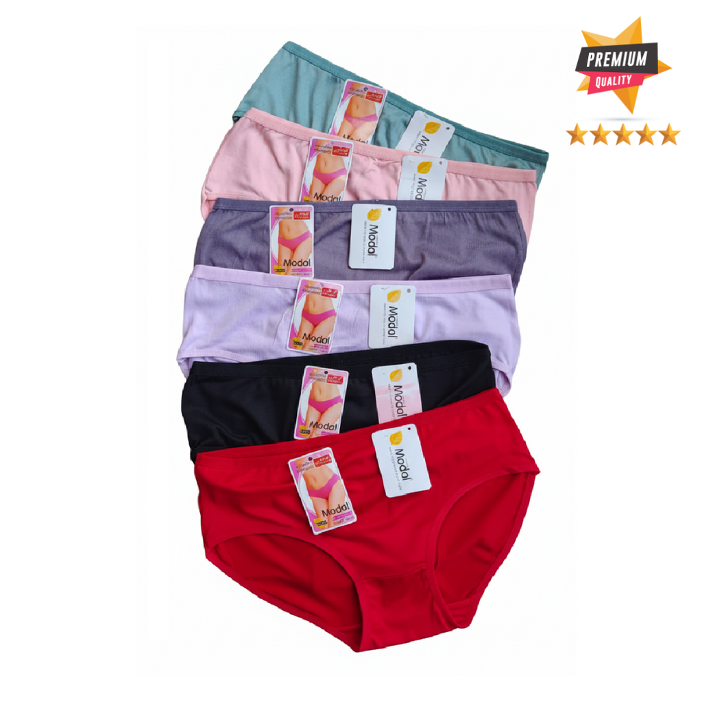 Premium Modal Hipster Panties for Women (Pack of 6) – Ultra-Soft, Seamless & Breathable Imported Comfort