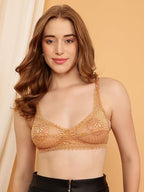 Lace Bralette – Unlined Non-Padded Bra for Natural Support - Net Bra