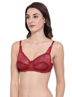 Lace Bralette – Unlined Non-Padded Bra for Natural Support - Net Bra