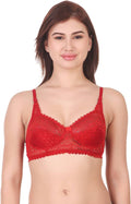 Lace Bralette – Unlined Non-Padded Bra for Natural Support - Net Bra
