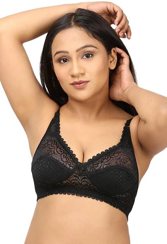 Lace Bralette – Unlined Non-Padded Bra for Natural Support - Net Bra