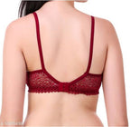 Lace Bralette – Unlined Non-Padded Bra for Natural Support - Net Bra