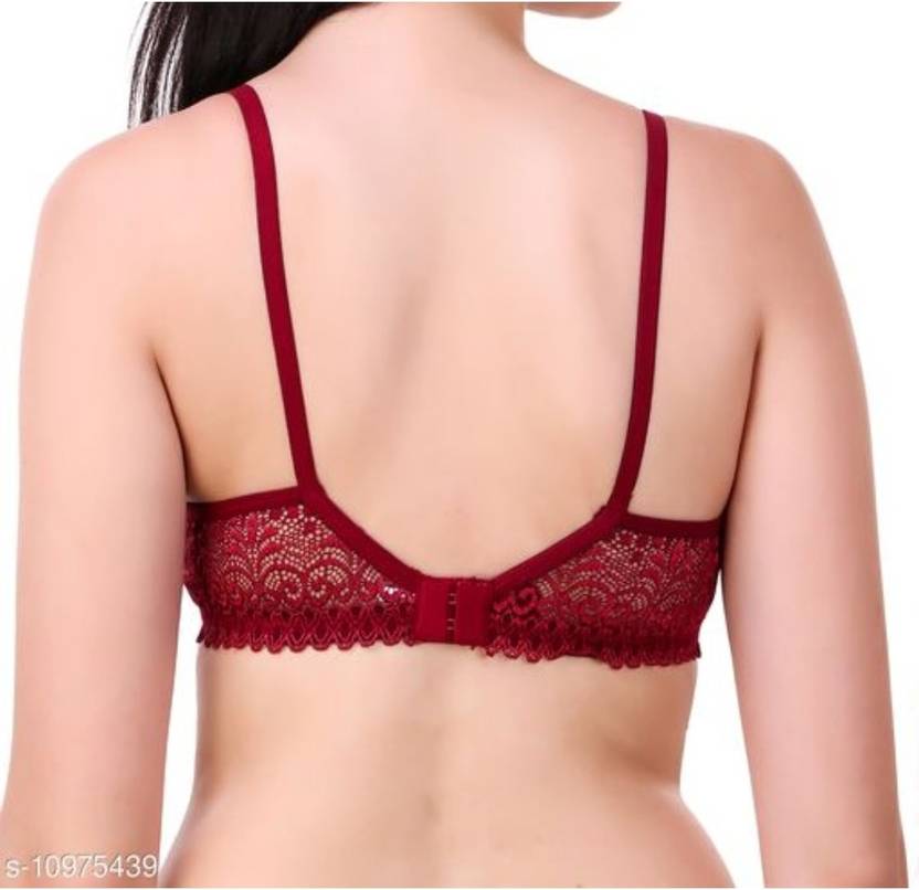 Lace Bralette – Unlined Non-Padded Bra for Natural Support - Net Bra