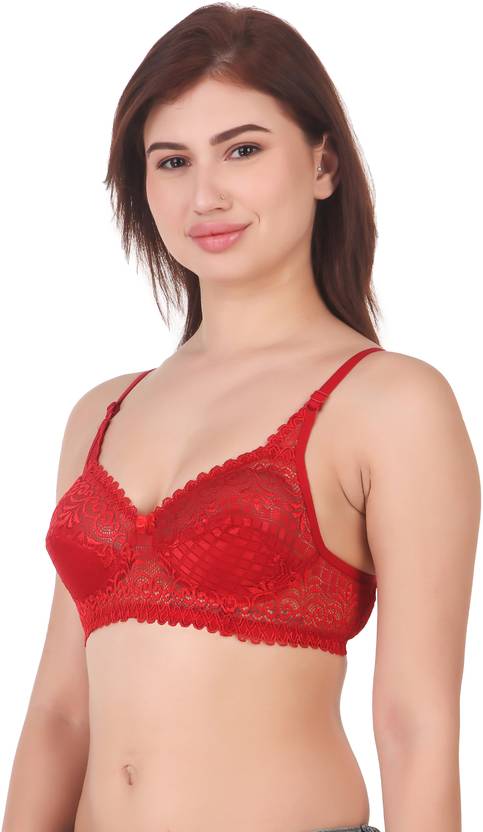 Lace Bralette – Unlined Non-Padded Bra for Natural Support - Net Bra