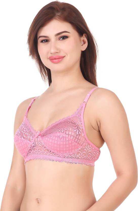 Lace Bralette – Unlined Non-Padded Bra for Natural Support - Net Bra
